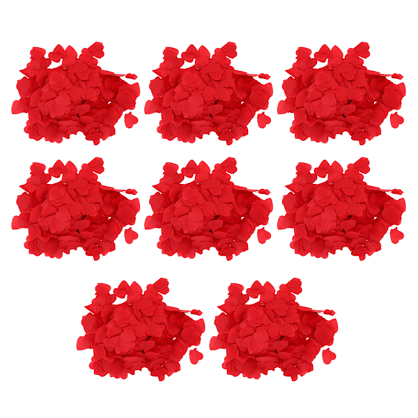 Paper Confetti 8 Packs 16000 Pcs Degradable Red Heart Confetti Wedding Proposal Party Decoration Supplies