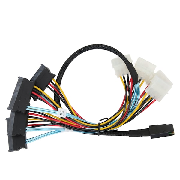 Seriell ATA-kabel 12 Gbps höghastighets SATA8087 SFF8482 4-stifts adapterlinje för överföring 1m / 3.28ft