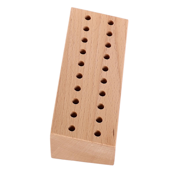 Skruetrækker Tang Organizer 20 Huller Bøg Træ Display Stativ Base Træ Cutter Holder Rack til Opbevaring