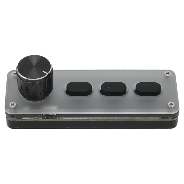 3 taster minitastatur kablet USB Bluetooth Silent Silent DIY programmerbart tastatur med knott for spillmediemusikk