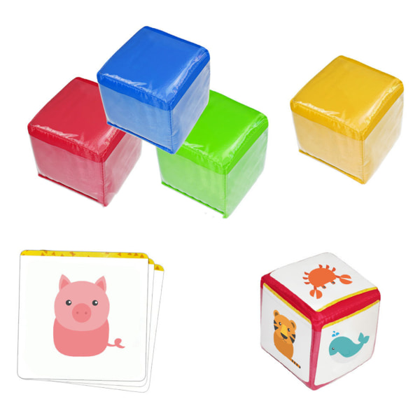 Färgglada skumstapelblock - DIY-pedagogiska leksaker för barn
