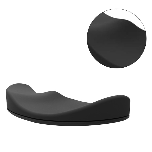 Mus Handledsstöd Svart Ergonomiskt stöd Anti-halk Silikon Elastisk Utjämning Gaming Handledsstöd för höger kontor
