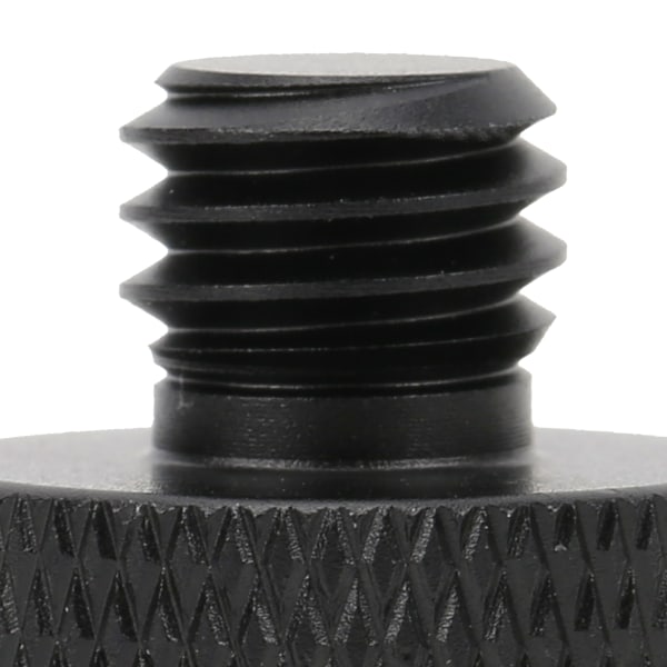 Mikrofonijalustan sovitin 5/8" naaras - 3/8" urosruuvisovitin - musta