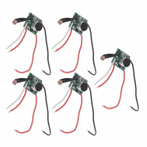 5 stk. Lydstyringskontaktmodul Solcellelys Sensor Modul Kredsløbskort DC 3V‑30V