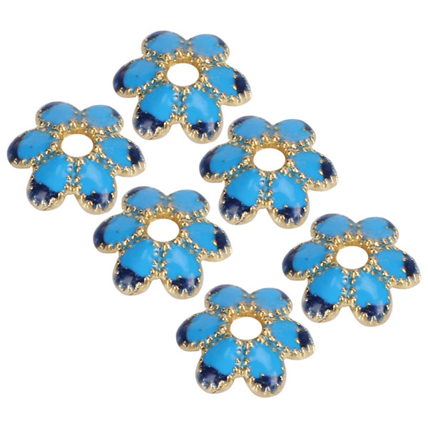 30 stk Folwer Shape Bead Caps Legering Halskjede Armbånd Torus for Smykker DIY Tilbehør
