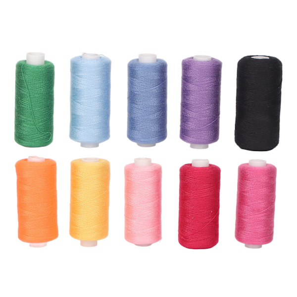 400 meter per broderitråd 10 st handgjord DIY slitstark sytråd färgad tråd för kläder