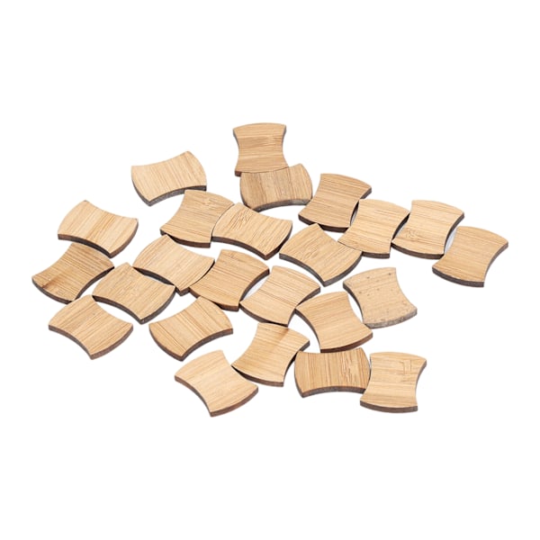 24 kpl nukkekodin miniatyyrilattia DIY simuloitu elinvoimainen bambu nukkekodin lattialaudan koristelu