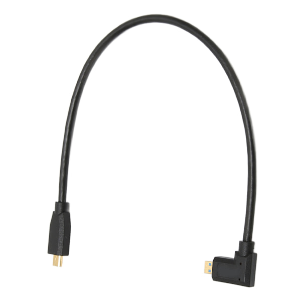 8K 60Hz Micro HD Multimedia Interface-kabel Höger armbåge Micro HD Multimedia Interface hane till hane-sladd OD4.0mm