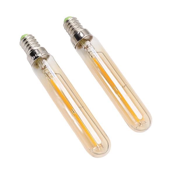 2 stk. LED-rørpære 4W E14 2300K rørformede lyspærer T20x120 220-240V til belysning
