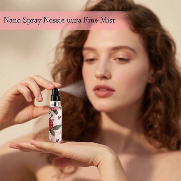 3 Pcs Atomizer Perfume Bottles, Refillable Atomizer with Floral Butterfly Pattern, Portable Travel Container