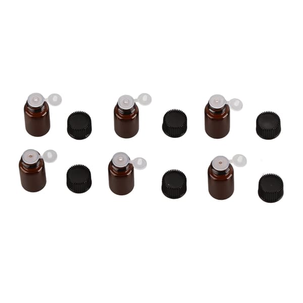100 st eteriska oljeflaskor 3 ml ministorlek vattentäta hållbara luktfria förhindrar läckage transparenta 3 ml droppflaskor