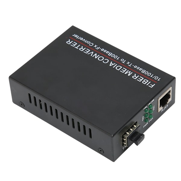 Fiber Transceiver Holdbar TBC‑MC3300E‑SFP 100M SFP RJ45 Fiberoptisk Router 100‑240VUK Plugg