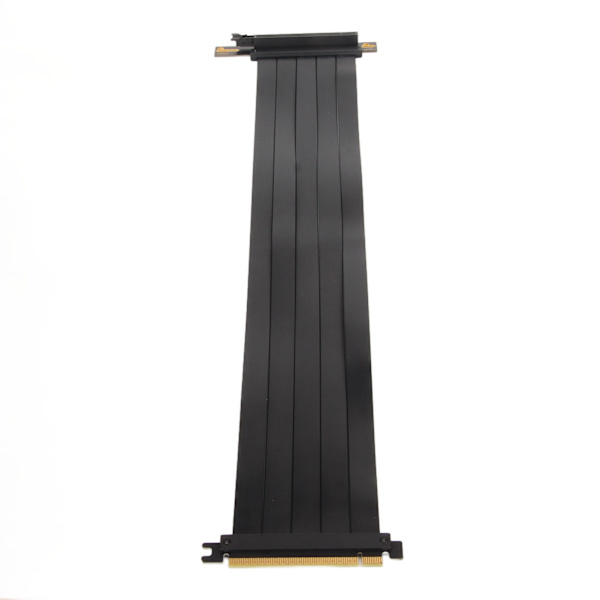 PCIE 4.0 X16 Ekstremt Fleksibelt 180 Graders Højhastigheds GPU Forlængerkort Riser Kabel til RX6900XT RX6800XT RTX3090ti Sort 35cm/13.78in