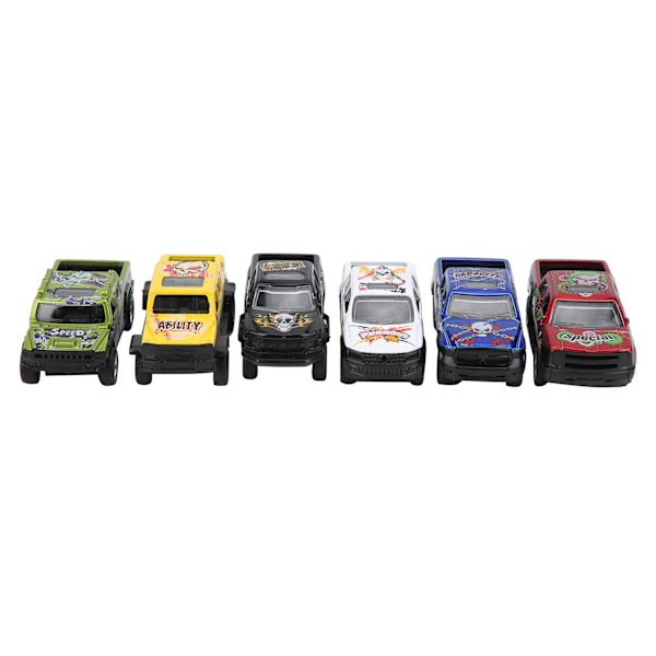 6 kpl 1:64 automallin simulointi seos kuorma-auto sarja lava-auto malli lapsen lelu#1