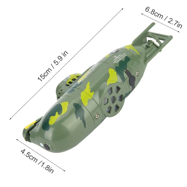 Militär Ubåt Fjärrkontroll Leksaksmodell Grön