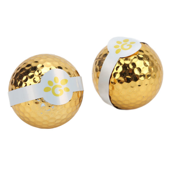 2 kpl Golf Ribbon Ball Kullatut värilliset nauhagolfpallot avajaisiin ja tapahtumiin
