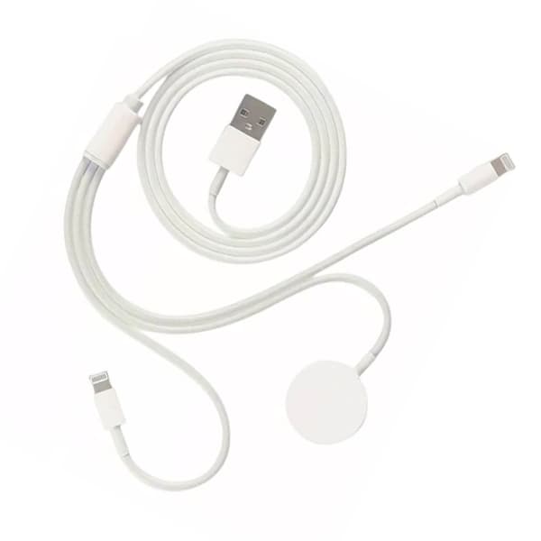 Ur Oplader ABS PC 3 i 1 Bærbar Magnetisk Trådløs Oplader til IOS Ur 5V 1A