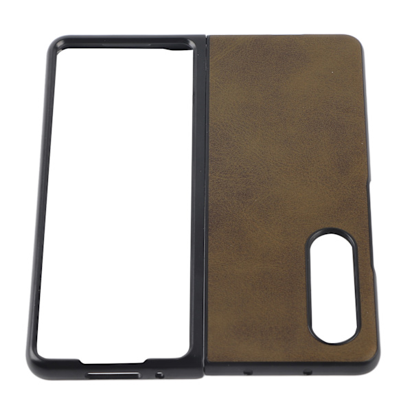 Nahkainen kotelo Samsung Galaxy Z Fold 3 -puhelimelle, naarmuuntumaton, iskunkestävä suojus, armeijanvihreä