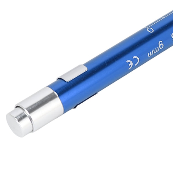 LED Penlight White Lighting Konkavt hode Aluminiumslegering Medisinsk Pen Light for Throat Blue