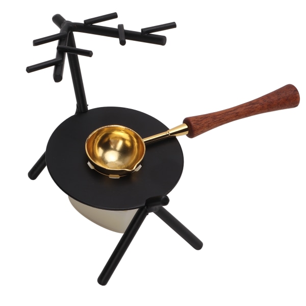 Vax smältugnssats Retro stil rådjursform Järnkonst Hög temperaturbeständighet Vaxsmältande set