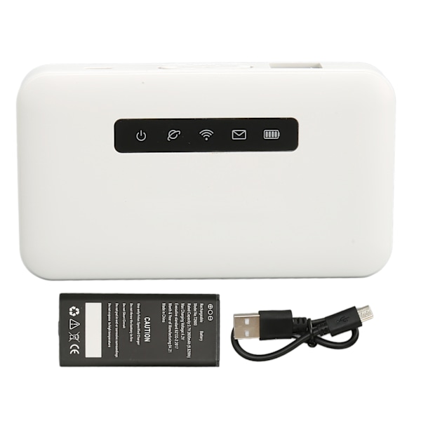 4G LTE Mobile Wifi Hotspot with SIM Card Slot RJ45 WAN LAN 300Mbps Support 32 Users Modem for Travel Indoor Outdoor