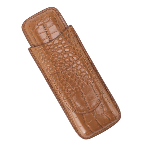 Cigar Case Soft Touch Slitstarkt Bärbart Läder Cigarrhållare för Resor Utomhus