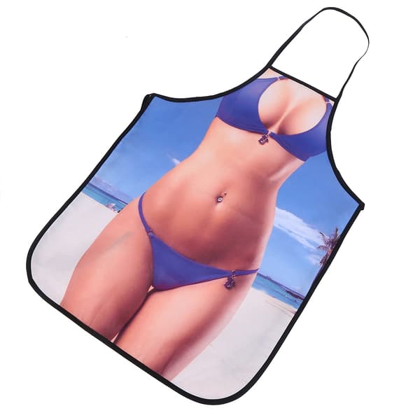 3D Morsomt Forkle Sexy Mann Kvinne Forkle Vanntett Forkle (Bikini Kvinne)