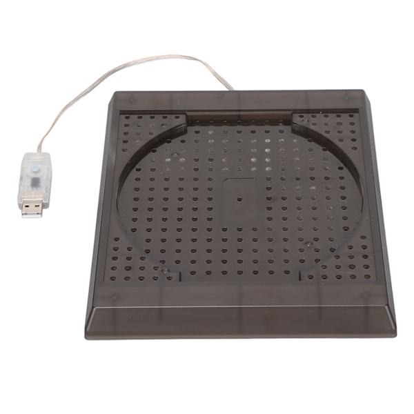 RGB lysbase med farveskift, 3 kontroltilstande, hukommelsesfunktion, justerbar LED-kølebase med fjernbetjening til Xbox