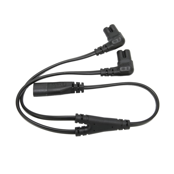 IEC320 C8 til dobbel C7-kabel hann til hunn 1 inn 2 ut AC-strømsdeler-kabel for LCD-skjerm skrivebordslampe 100‑250V