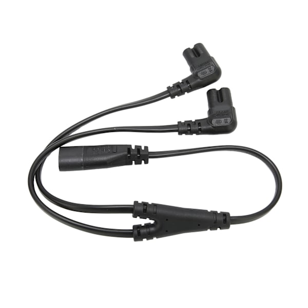 IEC320 C8 till Dual C7 Sladd Hane till Hona 1 i 2 Ut AC Strömdelare Kabel för LCD Monitor Skrivbordslampa 100‑250V