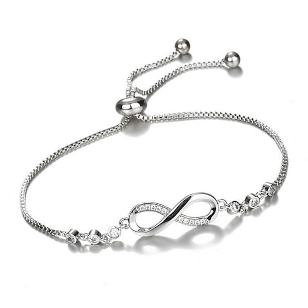 Trendigt armband med strass för kvinnor, justerbart armband i legering med utsökt unikt hänge, smycken för dejting