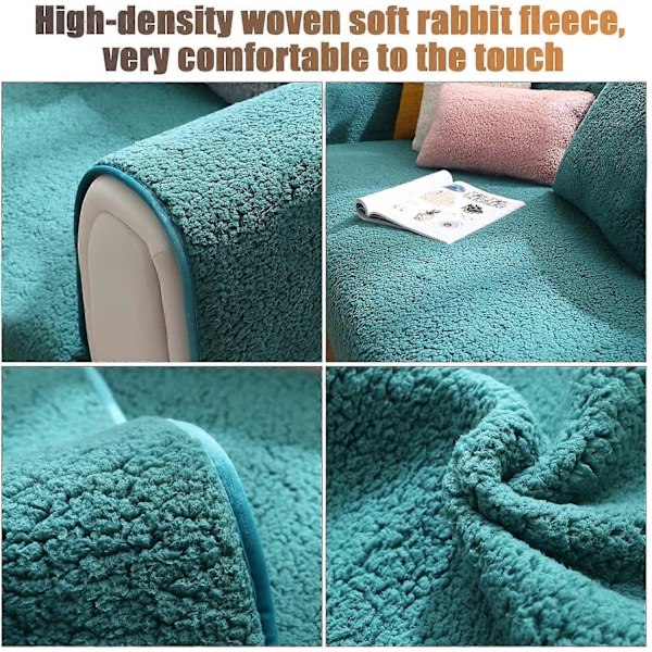 Premium Velour Sofabetræk, Skridsikre Sofabetræk, Elaborerede og Udsøgte Sofabetræk, Sofahyndebetræk til Soveværelse, Hotel og Kontor 70*180cm)