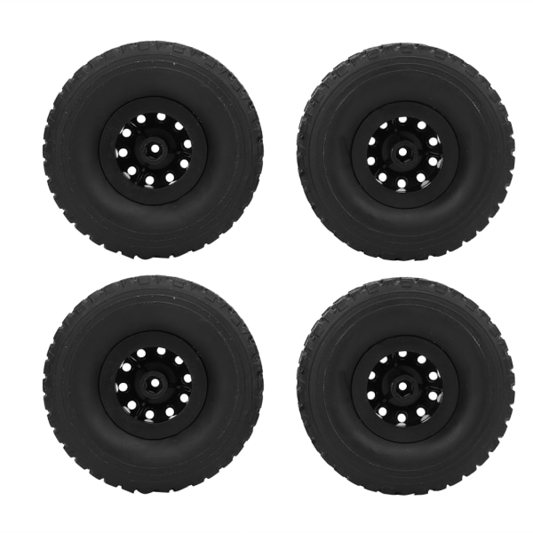 Antiwear hjuldäck svart gummidäck Passar till WPL C-34 1/16 4WD Military Truck