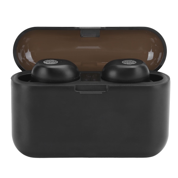 Trådlösa Bluetooth-hörlurar LED-digital display Touch Control Stereo InEar-hörlurar (X36 svart)