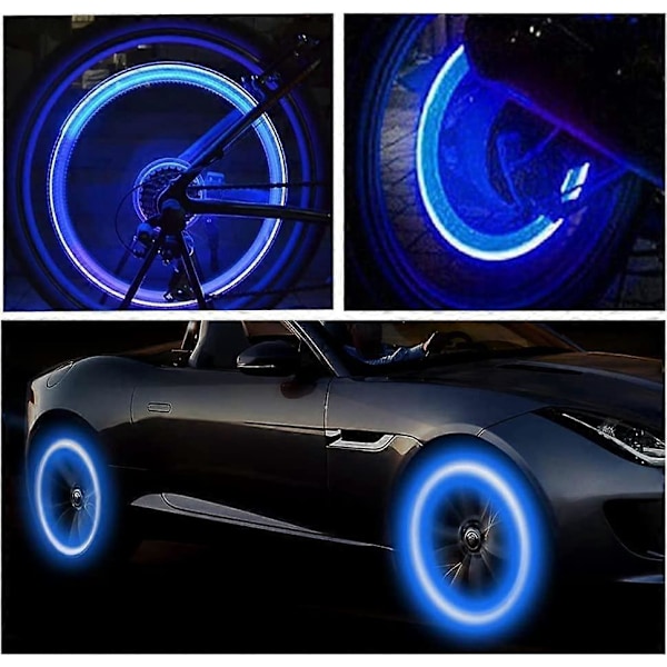 LED Ventilkapslar för Bilhjul 8-pack