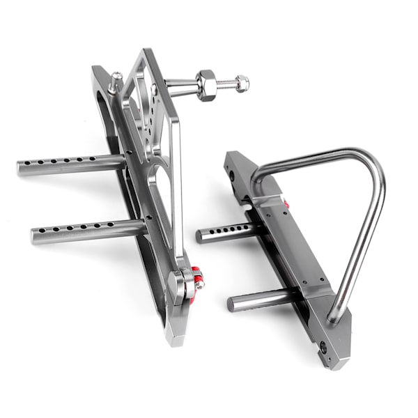 CNC-metalli RC-auton etu- ja takapuskuri vararenkaan pidikkeellä, sopii Axial SCX10 II:lle