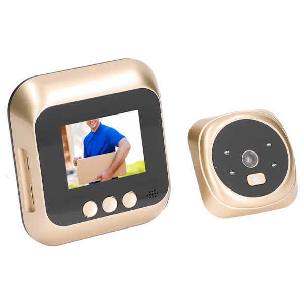 Digital Door Viewer 2,4 tommer kighulskamera IR nattesyn 135 grader vidvinkel videodørklokke intercom