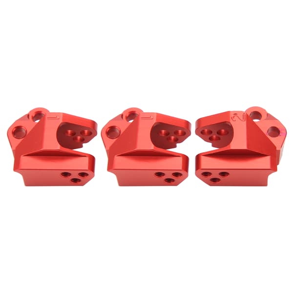 Fast kode trækbom i aluminiumslegering, egnet til Axial SCX10 III AX103007 1/10 RC bilmodel, rød