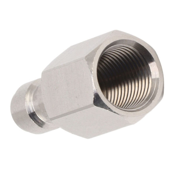 1/8 tomme BSPP hungevindfitting 304 rustfrit stål lige hunadapter til CO2-cylinder oppustelig tilbehør