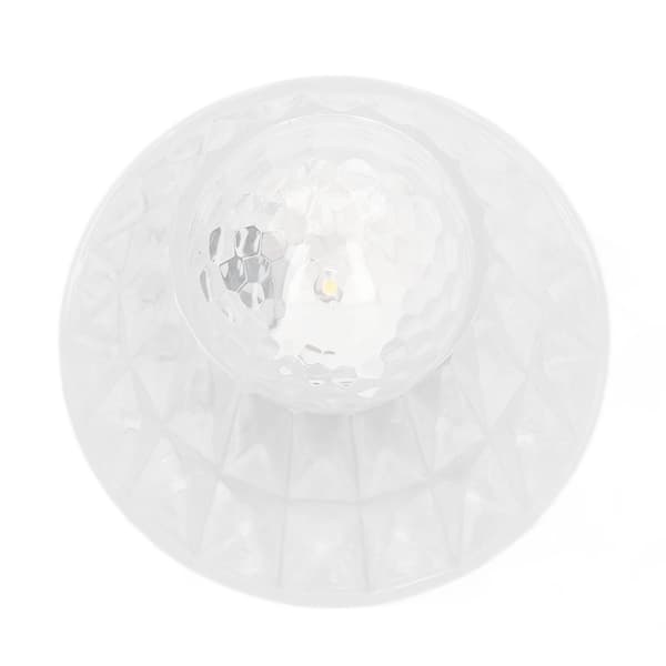 Krystal bordlampe seng seng natlys plast smukke effekter til soveværelse hjem ren hvid