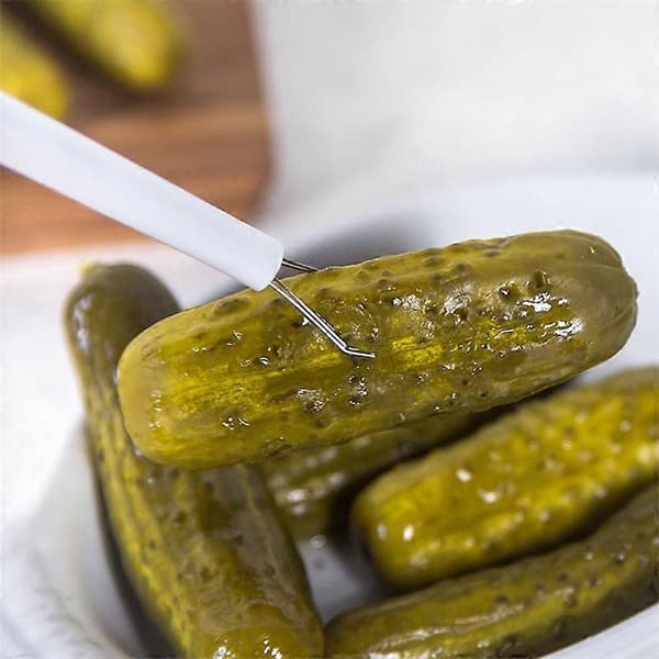 Pickle Picker Luksus Sylteklips i Rustfrit Stål til at Holde Mad Gribeværktøj Køkkentilbehør A