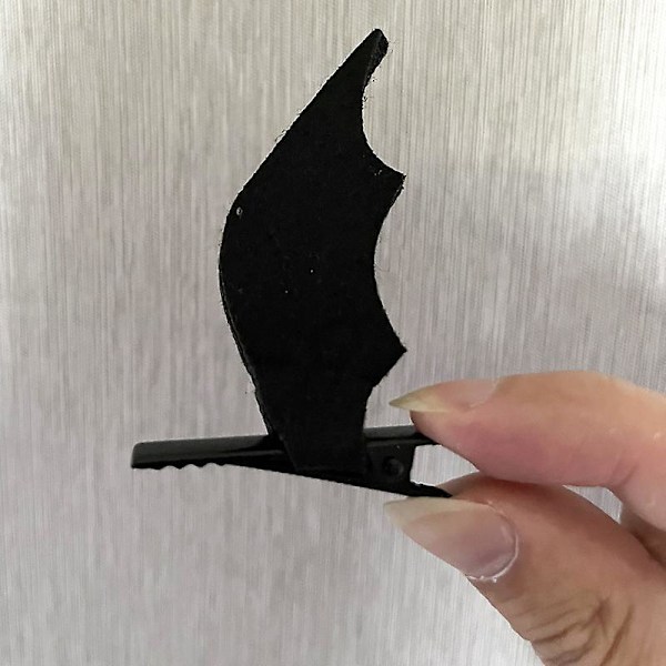 Halloweenfladdermusvingar Hårklämmor - Svarta Hårtillbehör för Cosplayfestkostym