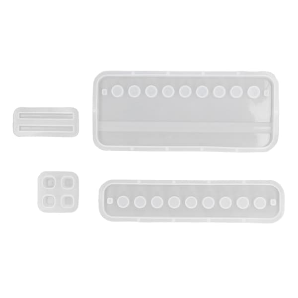 4 stk. epoxy penholderform, nem afformning, blød, rivefast mobiltelefonholder epoxyform til gør-det-selv-håndværk til hjemmet