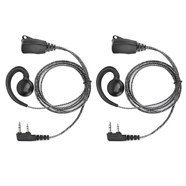 2 st HR-81 Walkie Talkie Hörlurar Headset 3,9ft Kabellängd för K Head Tvåvägsradio