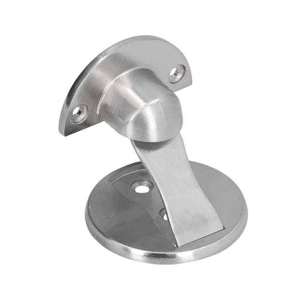 Dørstopper i rustfritt stål med magnetisk fangstholder, ingen boring for oppussing