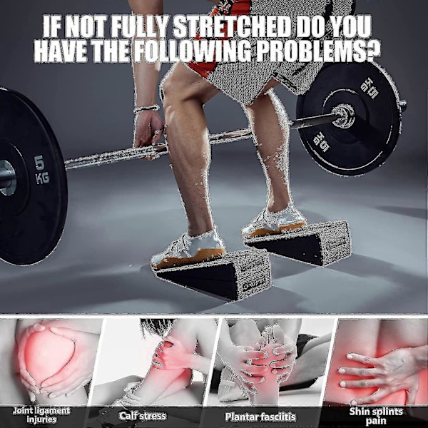 Squat Wedge Block Justerbar Halkfri Squat Ramp Marklyft Wedge Vadsträckare Lutande Bräda För Squat Och Marklyft