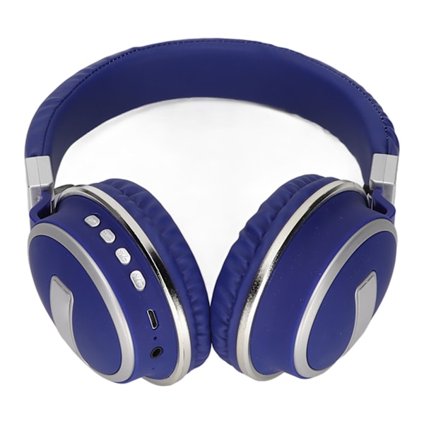 LX‑510BT Bluetooth-headset, sammenleggbar plugg i komfortable skinnørekopper musikkhodetelefoner for PC-telefon blå