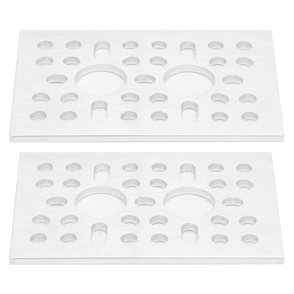 2 st Aluminium Grid Plate Vägg Mesh Panel Display Industriell Kontrollkomponent 3123‑0048‑0072