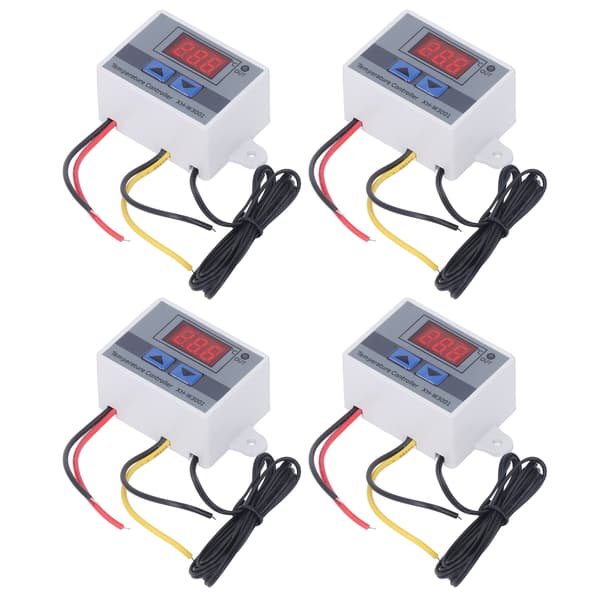 4 STK LED Digital Temperaturregulator Varme Køle Termostat Switch Modul 12V 120W
