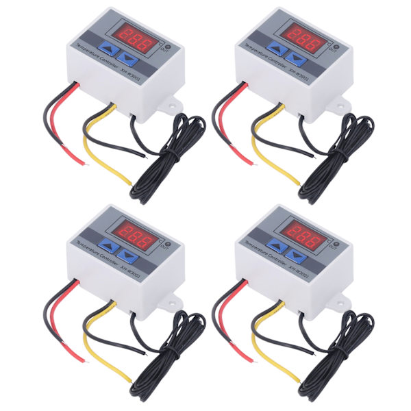 4 STK LED Digital temperaturregulator Varme Køling Termostat Switch Modul 12V 120W